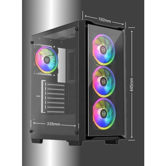 Sprange Cs Bilgisayar Kasas X Mm Rgb Fan Fiyat