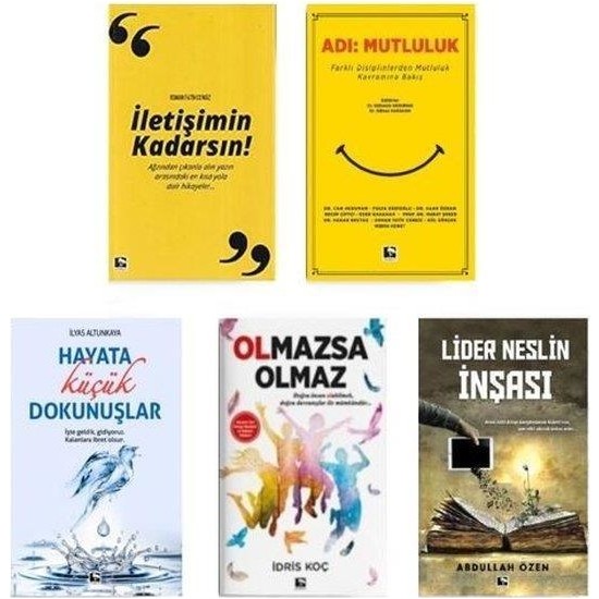 Çınaraltı Kişisel Gelişim Seti 5 Kitap Kitabı ve Fiyatı