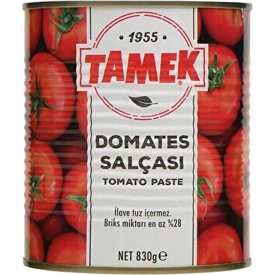 Tamek Domates Salçası 6 Adet Teneke Kutu 830 gr Fiyatı