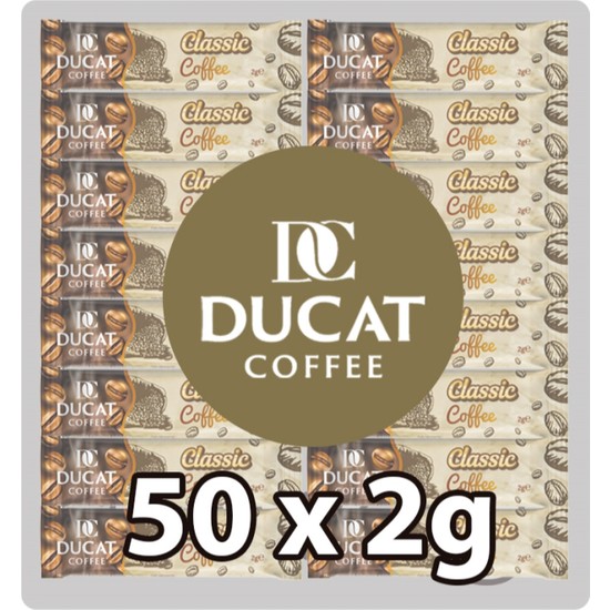 Ducat Coffee Classic Stick Çözünebilir Kahve 2 gr x 50 Adet Fiyatı