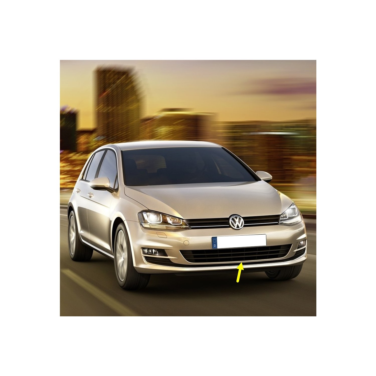 Vass41 Vw Golf 7 2013 2017 Ön Tampon Orta Izgarası Kromlu Fiyatı