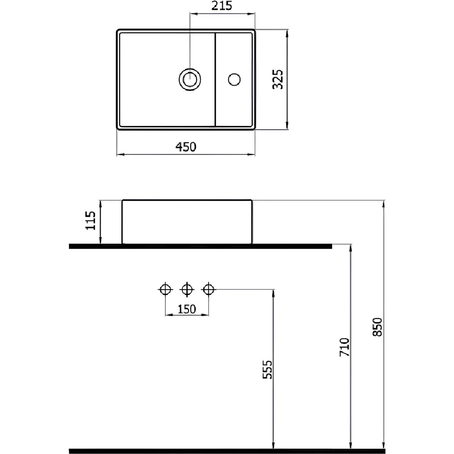 Newarc Minline Tezgah St Plus Lavabo X X Cm Fiyat