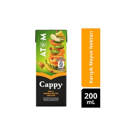 Cappy Atom Ballı Karışık Meyve Suyu Karton Kutu 200 ml x 5 Fiyatı