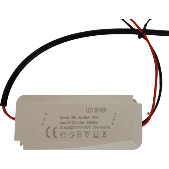 Hazar Led 40 50W LED Driver 350MA 130 160V Power LED Sürücü Fiyatı