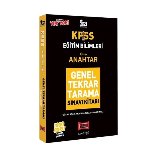 Yargı Yayınları 2021 KPSS Eğitim Bilimleri Anahtar Genel Kitabı