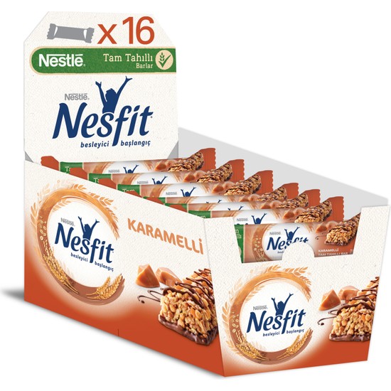 Nestl Nesfit Karamelli Tam Tah Ll Bar L X Gr Fiyat