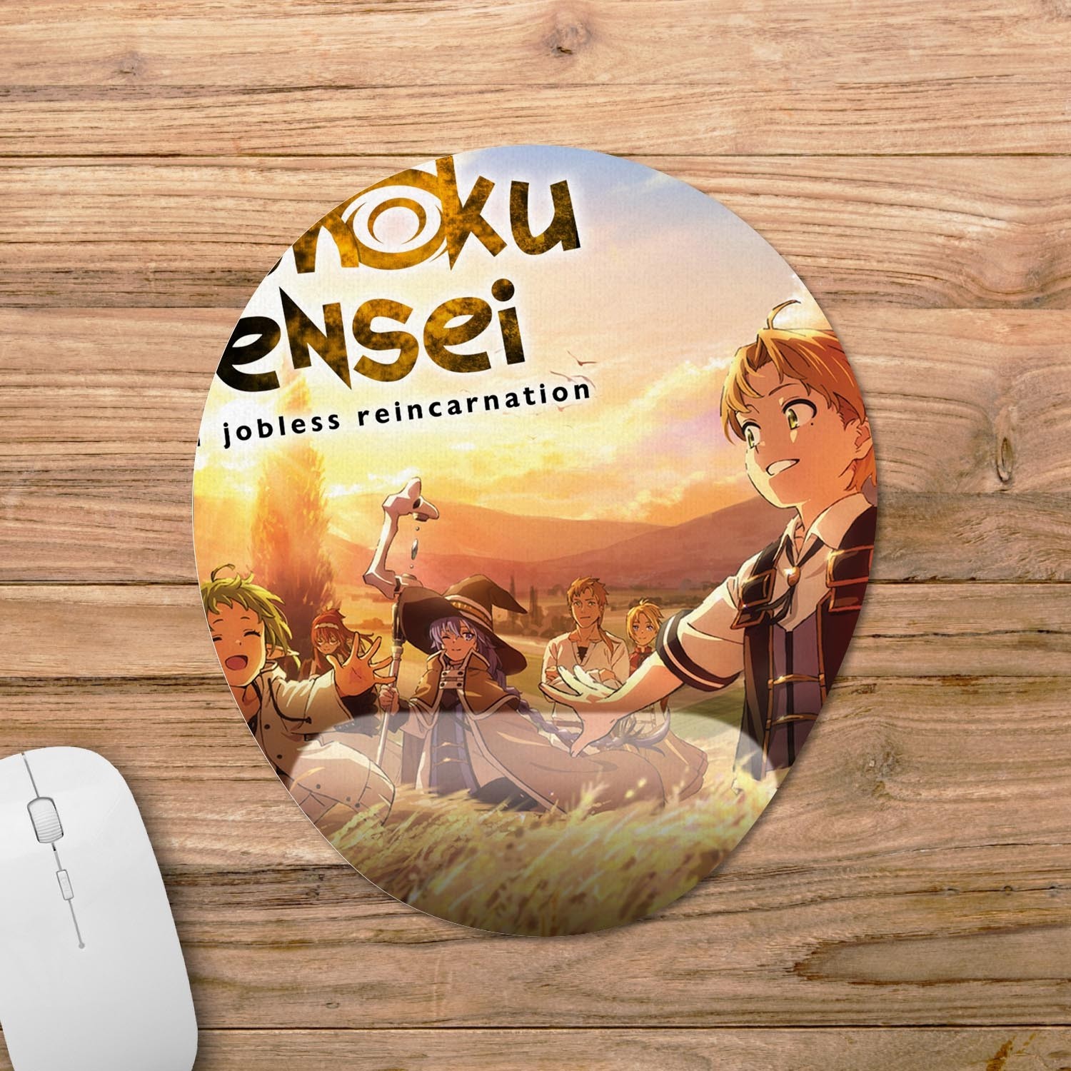 Pixxa Mushoku Tensei Bilek Destekli Mousepad Model Oval Fiyat