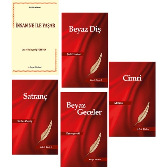 Beşir Kitabevi Dünya Klasikleri 5 li Set 1 Kitabı ve Fiyatı