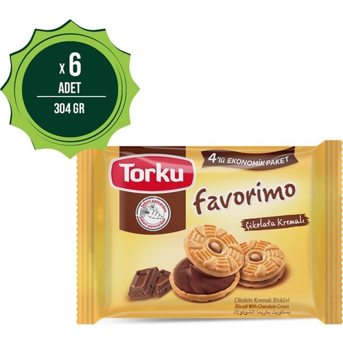 Torku Çikolata Kremalı Bisküvi Çoklu Paket 304 Gr X6 Fiyatı