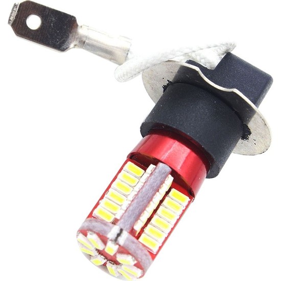 Sunshinee Çift H3 4041 Smd 57 LED Ampuller Xenon Beyaz 6000K Araba Sis