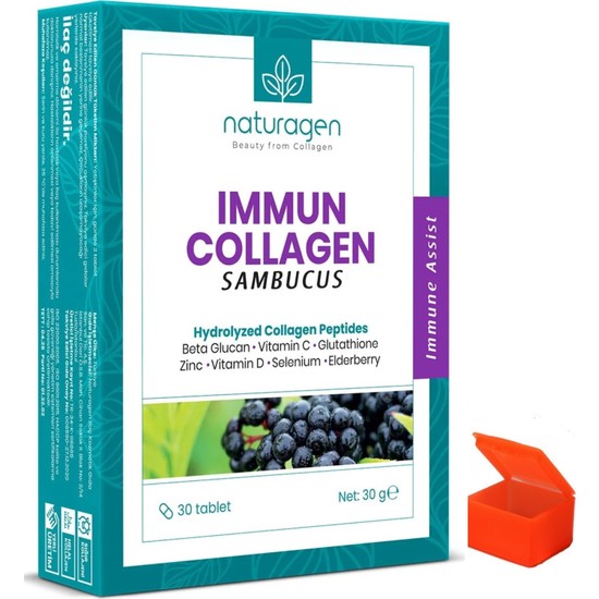 Naturagen Immun Collagen Curcumin 30 Tablet Sambucus 30 Fiyatı