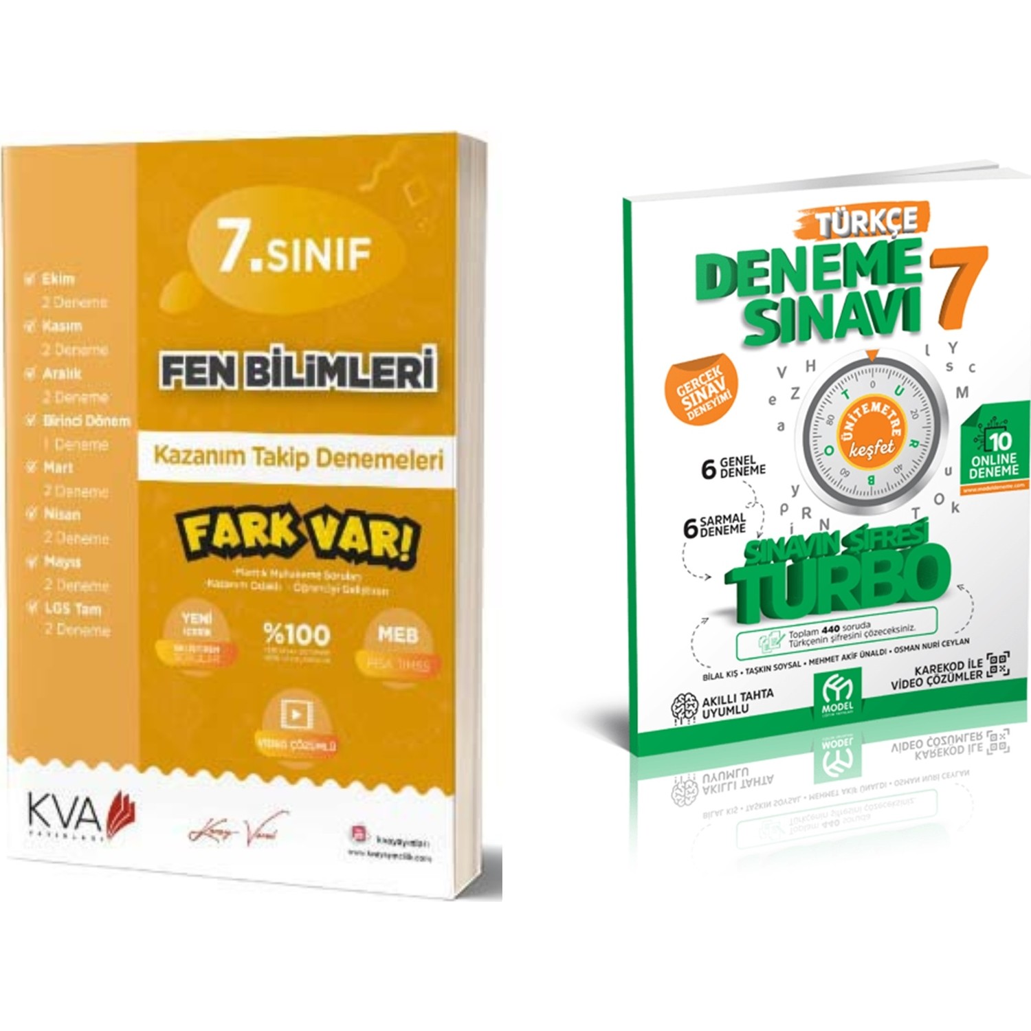 7 Sınıf Koray Varol Fen Deneme Model Türkçe Deneme Kitabı