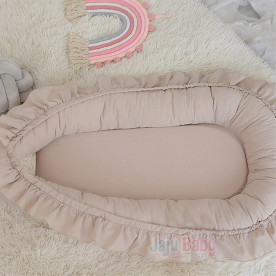 Jaju Baby Açık Kahve Rengi Fırfırlı Elite Babynest Fiyatı