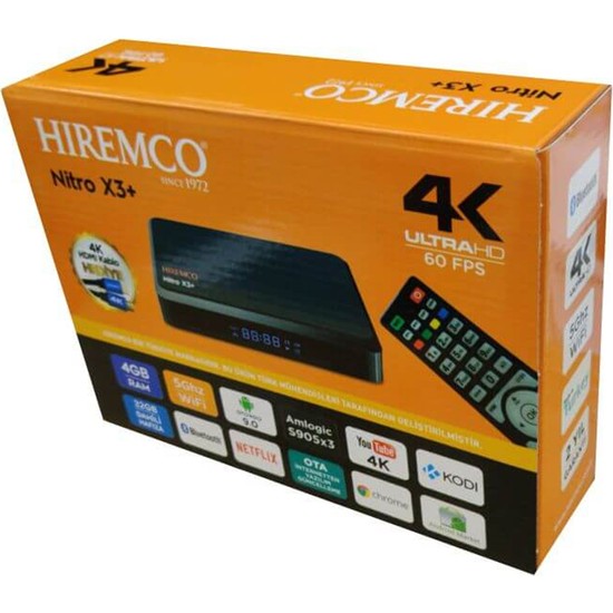 Hiremco K Ultrahd Nitro X Android Tv Box Fiyat