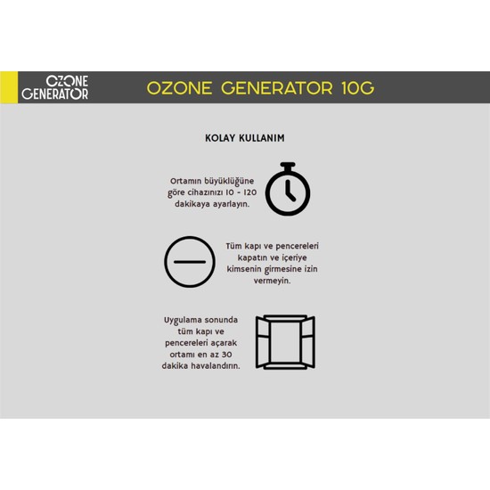 Ozone Generator Oled G Ozon Jenerat R Hava Ve Y Zey Fiyat