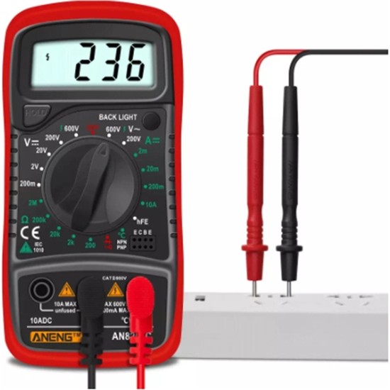 Pandoraplanet Aneng An C Dijital Multimetre Ac Dc Ampermetre Volt