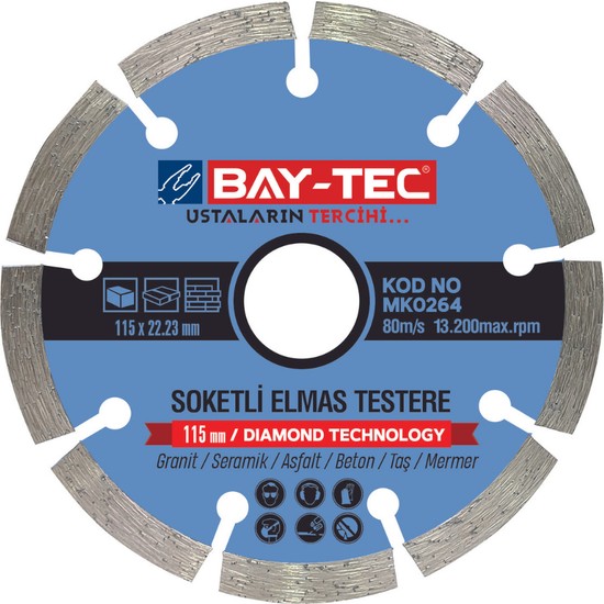 Bay Tec Soketli Elmas Testere 180MM Fiyatı Taksit Seçenekleri