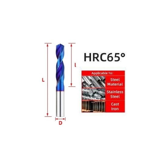 HRC65 4 5mm HRC45 55 65 Tungsten Karbür Bit Titanyum Metal Fiyatı