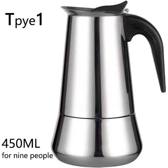 TAYP1 450ML Paslanmaz Çelik Kahve Makinesi Moka Pot Espresso Fiyatı