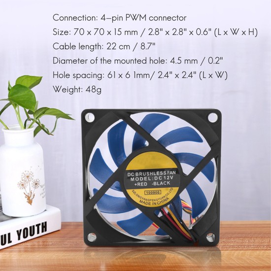 Sagrado V Dc Mm Pin Bilgisayar Kasas Cfm Pwm Cpu Fiyat