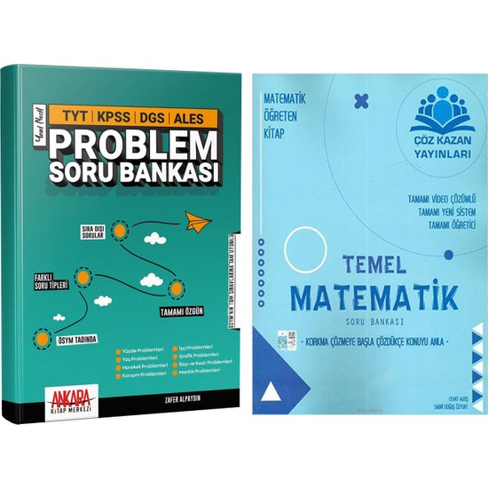 Çöz Kazan Tyt Temel Matematik ve Akm Problemler Soru Bankası Kitabı