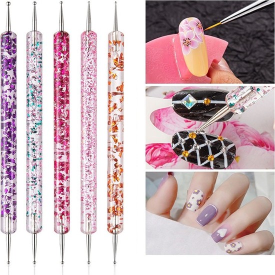 Danlu C Adet Tak M Nail Art S Sleyen Kalemler Ift U Lu Fiyat