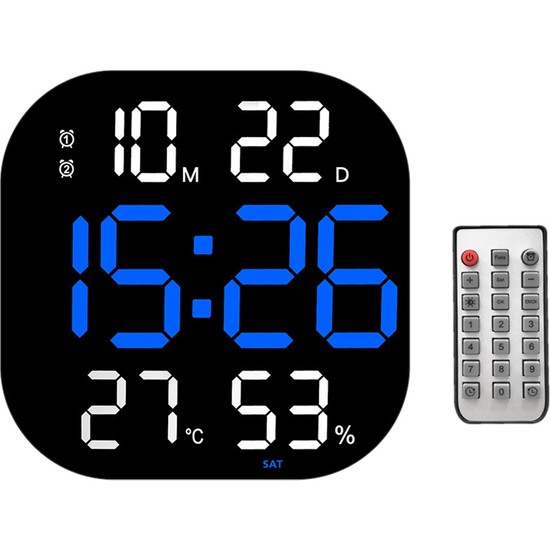 Humble LED Dijital Duvar Saati Uzaktan Kumanda Sıcaklık Fiyatı