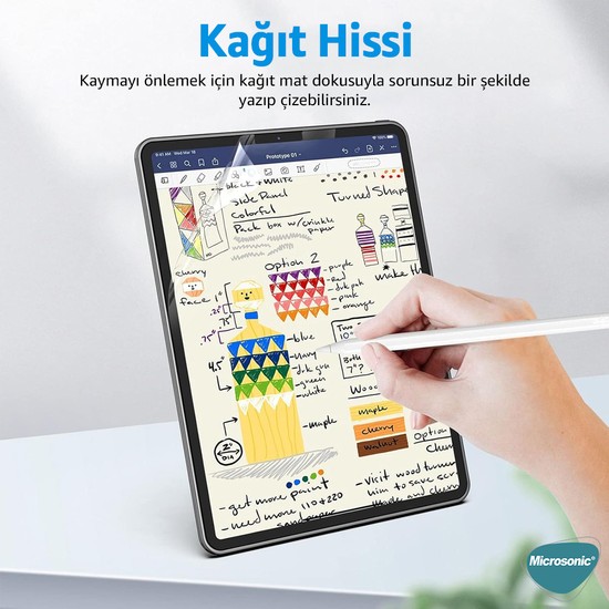 Microsonic Samsung Galaxy Tab S Plus X Paper Feel Ka T Fiyat