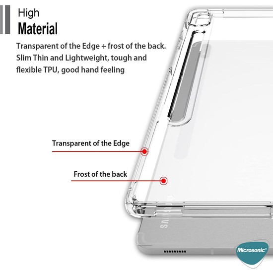 Microsonic Samsung Galaxy Tab S Fe K L F Transparent Soft Fiyat