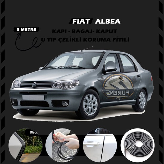 Fruens Fiat Albea Oto Ara Kap Koruma Fitili Metre Parlak Fiyat