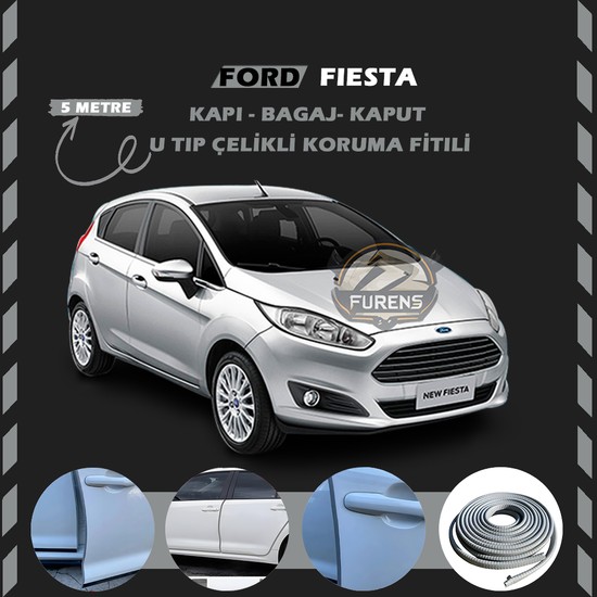 Fruens Ford Fiesta Oto Araç Kapı Koruma Fitili 5metre Parlak Fiyatı