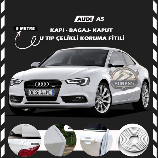 Fruens Audi A5 Oto Araç Kapı Koruma Fitili 5metre Parlak Fiyatı