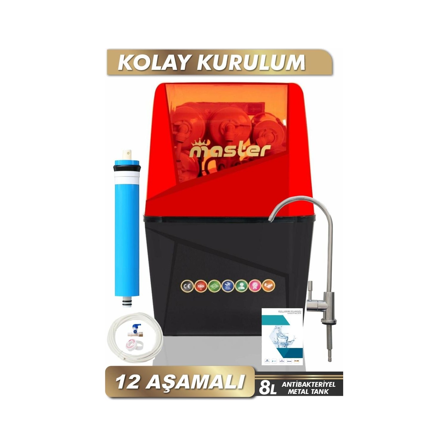 Piksel Aqua Master 12 Aşamalı Master Membranlı Alkali Su Fiyatı