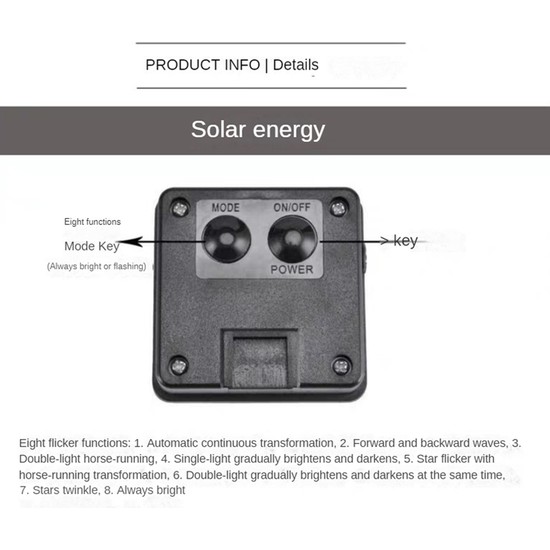 Decisive Güneş Enerjili Işıklar 100 LED Dize Peri Işıkları Fiyatı