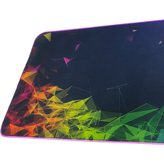 Aksesuarcı 80X30CM Büyük Boy Xxl Resimli Desenli Mousepad Rgb LED