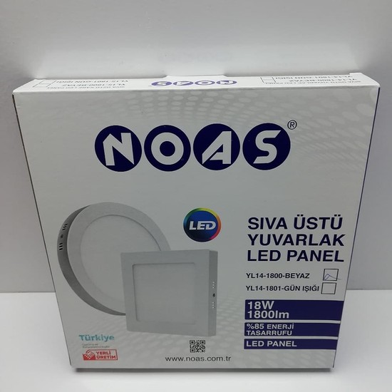 Noas W K Beyaz I K Yuvarlak S Va St Led Panel Yl Fiyat