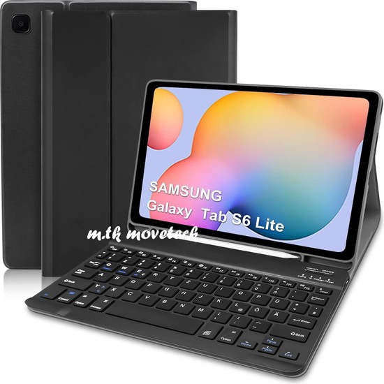 M Tk Moveteck Samsung Galaxy Tab S6 Lite SM P610 Uyumlu Tablet Klavyeli