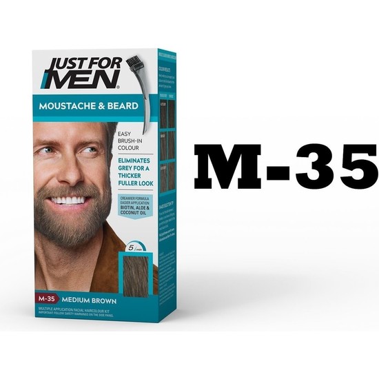 Just For Men Orta Kahve Süper Sakal ve Bıyık Boyası M 35 Fiyatı