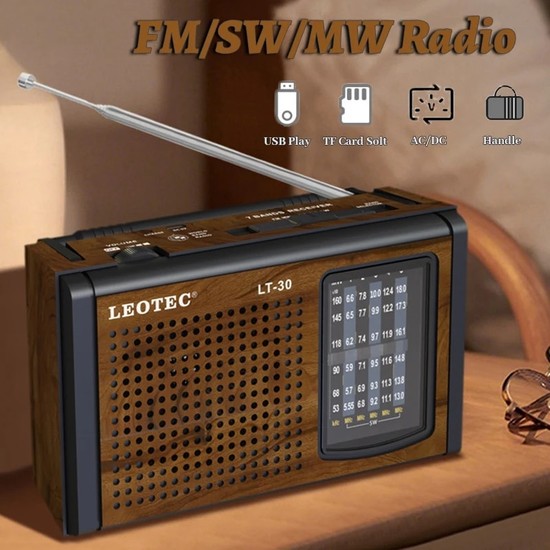 Ganbao Kahverengi Retro Fm sw mw Radyo Alıcısı Taşınabilir Fiyatı