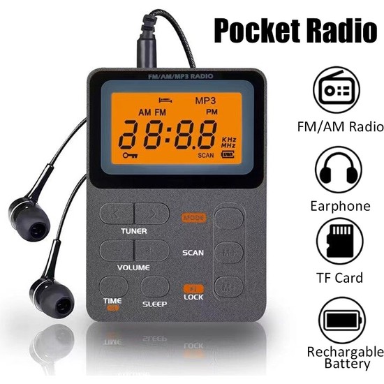 Ganbao K Cep Am Fm Radyo Ta Nabilir Lcd Ekran Radyo Fiyat