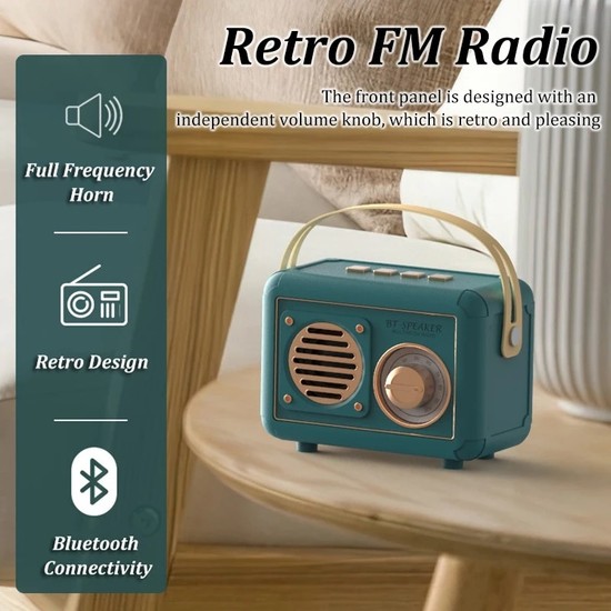 Ganbao Mavi Retro Fm Radyo Ta Nabilir Fm Al C S Vintage Fiyat