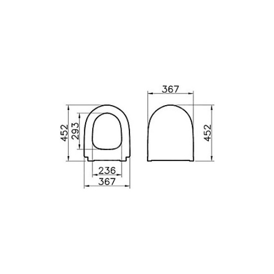 Vitra Sento Klozet Kapa Slim Duroplast Stten S Kmal Fiyat