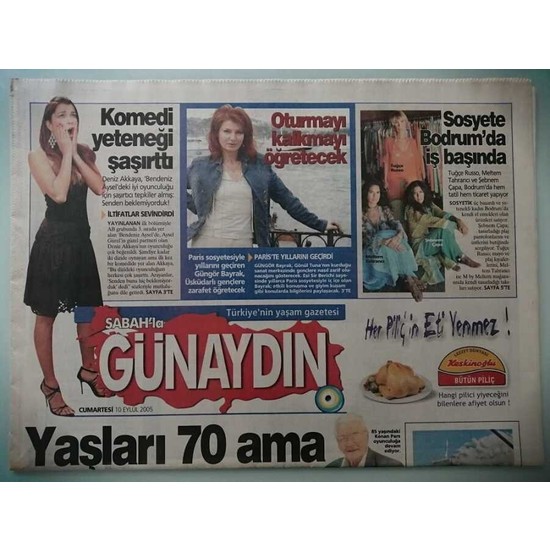 G K E Koleksiyon Sabah Gazetesi G Nayd N Eki Eyl L Fiyat