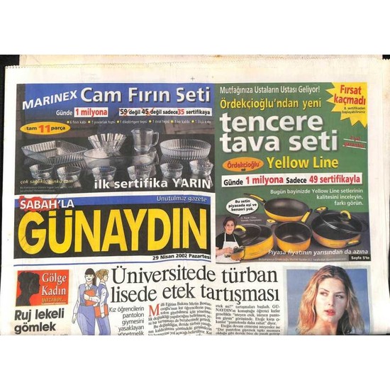 G K E Koleksiyon Sabah Gazetesi G Nayd N Eki Nisan Fiyat