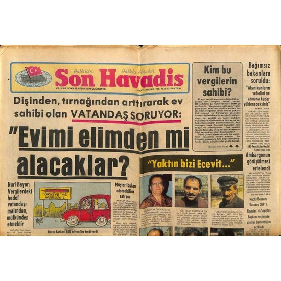 G K E Koleksiyon Son Havadis Gazetesi Nisan Fiyat