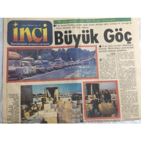 G K E Koleksiyon Terc Man Gazetesi Inci Magazin Eki Kas M Fiyat