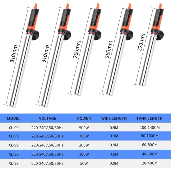 Duoliang Shop XL 99 500W Stili Ab Fişi Yeni Akvaryum Isıtıcı Fiyatı