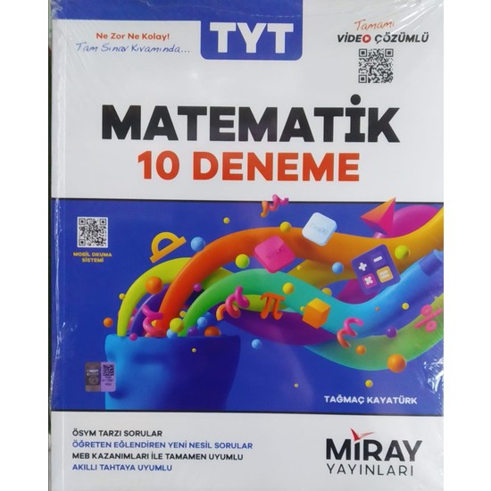 Miray Yayınları 2024 TYT Matematik 10 Deneme Kitabı ve Fiyatı