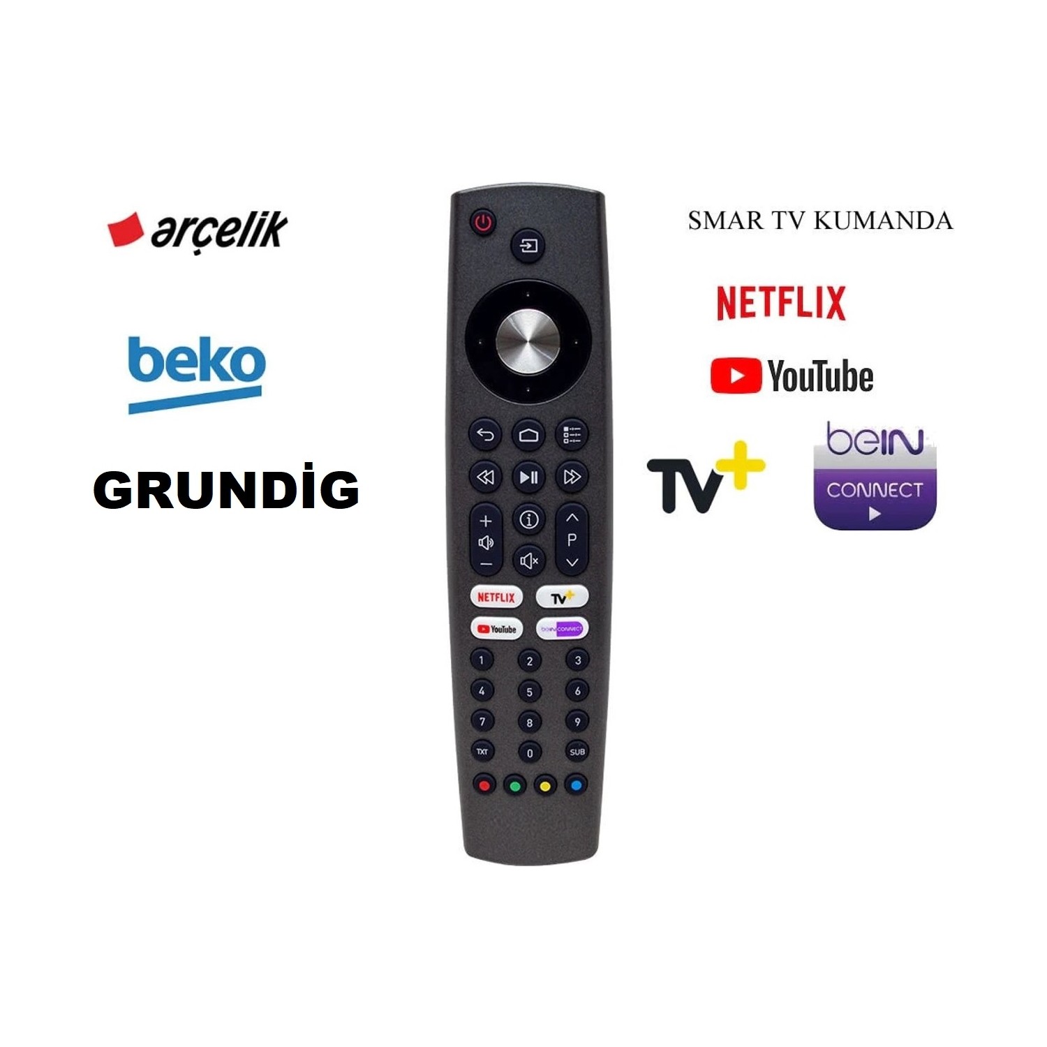 Ata Elektronik Arçelik Beko Grundıg TS9187R RC4353902 01 Netflıx