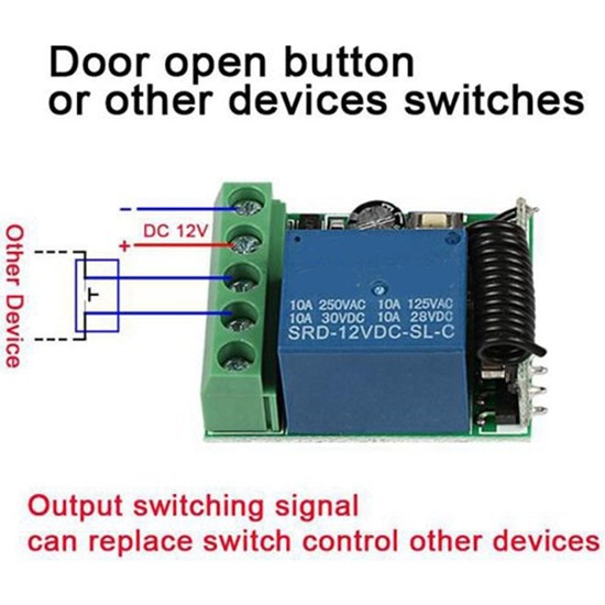 Decisive 433 Mhz Rf Kablosuz Anahtar Alıcı Dc 12 V Tek Röle Fiyatı